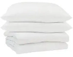 vidaXL Sommerdecke mit Kissen 3 pcs Wei&szlig; Mikrofaser