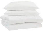 vidaXL Sommerdecke mit Kissen 3 pcs Wei&szlig; Mikrofaser