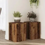 vidaXL Pflanzenst&auml;nder 2 Stk. Altholz-Optik 25x25x35 cm Holzwerkstoff