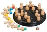 Memo Spiel, schwarz,Brettspiel aus Holz, 1-2 Spieler, ab 8 Jahre,