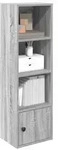 vidaXL B&uuml;cherregal Grau Sonoma 31x24x102 cm Holzwerkstoff