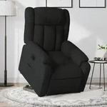 vidaXL Relaxsessel mit Aufstehhilfe Elektrisch Schwarz Stoff