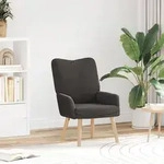 vidaXL Relaxsessel Dunkelgrau Woll&auml;hnlicher Stoff