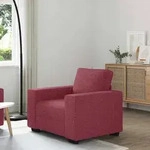 vidaXL Sessel Weinrot 60 cm Stoff