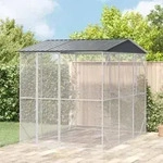 vidaXL Voliere Anthrazit 310x227x247 cm Stahl