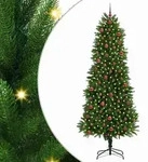 vidaXL Weihnachtsbaum mit 300 LEDs mit St&auml;nder Gr&uuml;n 240 cm PE