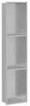 vidaXL Duschnische Silber 90 x 20 x 9,5 cm Edelstahl