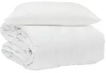 vidaXL Sommerdecke mit Kissen 2 pcs Wei&szlig; Mikrofaser