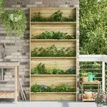 vidaXL Garten Pflanzenst&auml;nder 5-Stufen 90x15x180 cm impr&auml;gniertes Holz