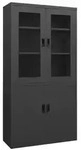vidaXL B&uuml;roschrank Anthrazit 90x40x180 cm Stahl