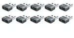 Adapter USB 2.0 Stecker A an USB-CTM Buchse, Aluminiumgeh&auml;use, grau, 10er-Set