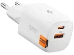 Spigen Essential EE352EU USB-C/USB-A 35W Wandladeger&auml;t &ndash; Wei&szlig;