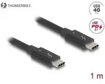Delock Thunderbolt 4 Kabel 40 Gbps PD 3.1 240 W 1 m schwarz