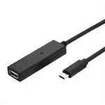 VALUE USB 2.0 Verl&auml;ngerung, aktiv, mit Repeater, A-C, schwarz, 10 m Adapter,