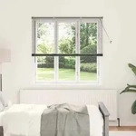 vidaXL Balkenjalousien Dunkelgrau 175 x 150 cm Aluminium