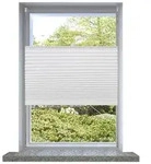 Plissee Faltrollo Rollo Jalousie Plisseerollo klemmen 40x200cm Wei&szlig;