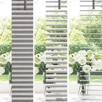vidaXL Balkenjalousien Silber 220 x 80 cm Aluminium