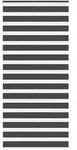 vidaXL Zebrarollo Schwarz 95x230 cm Stoffbreite 90,9 cm Polyester