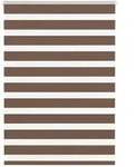 vidaXL Zebrarollo Braun 100x100 cm Stoffbreite 95,9 cm Polyester