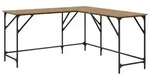vidaXL Schreibtisch Artisan-Eiche Holzwerkstoff 149 x 149 x 75 cm
