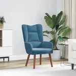 vidaXL Relaxsessel Blau Samt