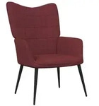 vidaXL Relaxsessel Weinrot Stoff