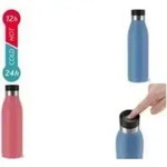 emsa Isolier-Trinkflasche BLUDROP, 0,7 Liter, aqua-blue aus Edelstahl,