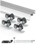 VEVOR Schiebet&uuml;r-Beschlagschienensatz Schiebet&uuml;rsystem 1524 mm, Doppelschienen