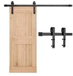 VEVOR Schiebet&uuml;rsystem 1,5 m Laufschiene, Schiebet&uuml;rbeschlag Tragkraft 150 kg,