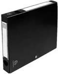 Exacompta 10x Archivbox + Knopf, PP 700&mu;, R&uuml;cken 40mm, A4, Schwarz, 54631E