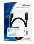 MediaRange DisplayPort auf DVI Anschlusskabel 2m schwarz Multimedia-Technik