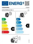 YOKOHAMA Sommerreifen 225/55 R18 TL 98V DECIBEL E70
