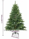 vidaXL K&uuml;nstlicher Weihnachtsbaum mit 150 LEDs Gr&uuml;n 150 cm PE und PVC