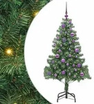 vidaXL Weihnachtsbaum mit 150 LEDs mit St&auml;nder Gr&uuml;n 150 cm PVC