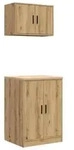 vidaXL Garagenschr&auml;nke 2 Stk. Artisan-Eiche Holzwerkstoff