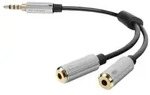 Sharkoon PMP35 - Audio-Adapter - 4-poliger Mini-Stecker (M)