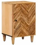 vidaXL Badezimmerschrank Braun 38 x 33,5 x 58 cm Massivholz Mango