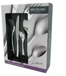 MICHELINO Besteckset 24 teilig Serie Louisa f&uuml;r 6 Personen Edelstahl Mehrzweck