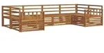 vidaXL Sofagarnituren 6 pcs Natur Massivholz Akazie