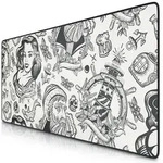 Titanwolf XXL Speed Gaming Mauspad Titanwolf Schwarz 900 x 400mm, XXL Mousepad,