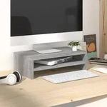 vidaXL Monitorst&auml;nder Grau Sonoma 42x24x13 cm Holzwerkstoff