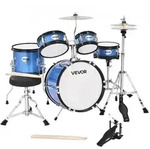 VEVOR Schlagzeug Set, 5-teilig, 35,6 cm Basstrommel, 20,3 cm Snare, 15,2 cm & 20,3 cm