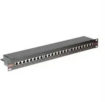 ROLINE Cat.6 (Class E) 19-Zoll-Patchpanel, 24P, geschirmt, schwarz