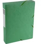 Exacompta 10x Archivboxen R&uuml;cken 60mm + Etikett Karton 600g/qm A4 Gr&uuml;n 50913E