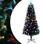 vidaXL K&uuml;nstlicher Weihnachtsbaum mit 250 LEDs Gr&uuml;n 210 cm PVC