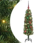 vidaXL K&uuml;nstlicher Weihnachtsbaum mit 150 LEDs mit St&auml;nder Gr&uuml;n 120 cm