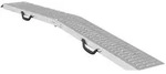 vidaXL Faltbare Rampe 200kg pro Rampe Silber 186 x 23 x 4,5 cm