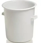 Kunststoffbeh&auml;lter rd.75l HD-PE wei&szlig; D515xH530mm m.Au&szlig;engriff CRAEMER