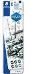 STAEDTLER Graphitstift Mars Lumograph pure graphite,6er Etui
