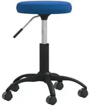 vidaXL Massagehocker Samt Blau